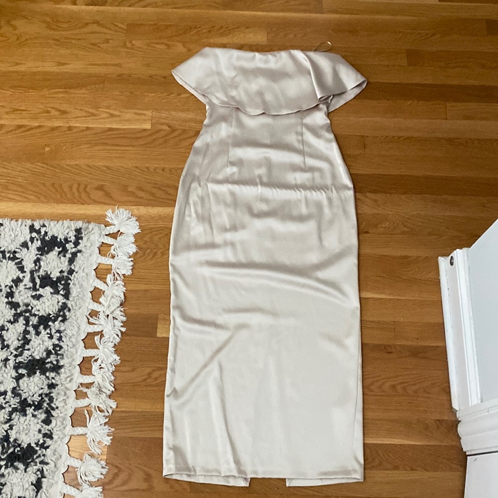 Zara Cream strapless dress